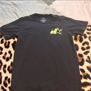 Jeffree Star Black Tee with Neon Yellow Graphic